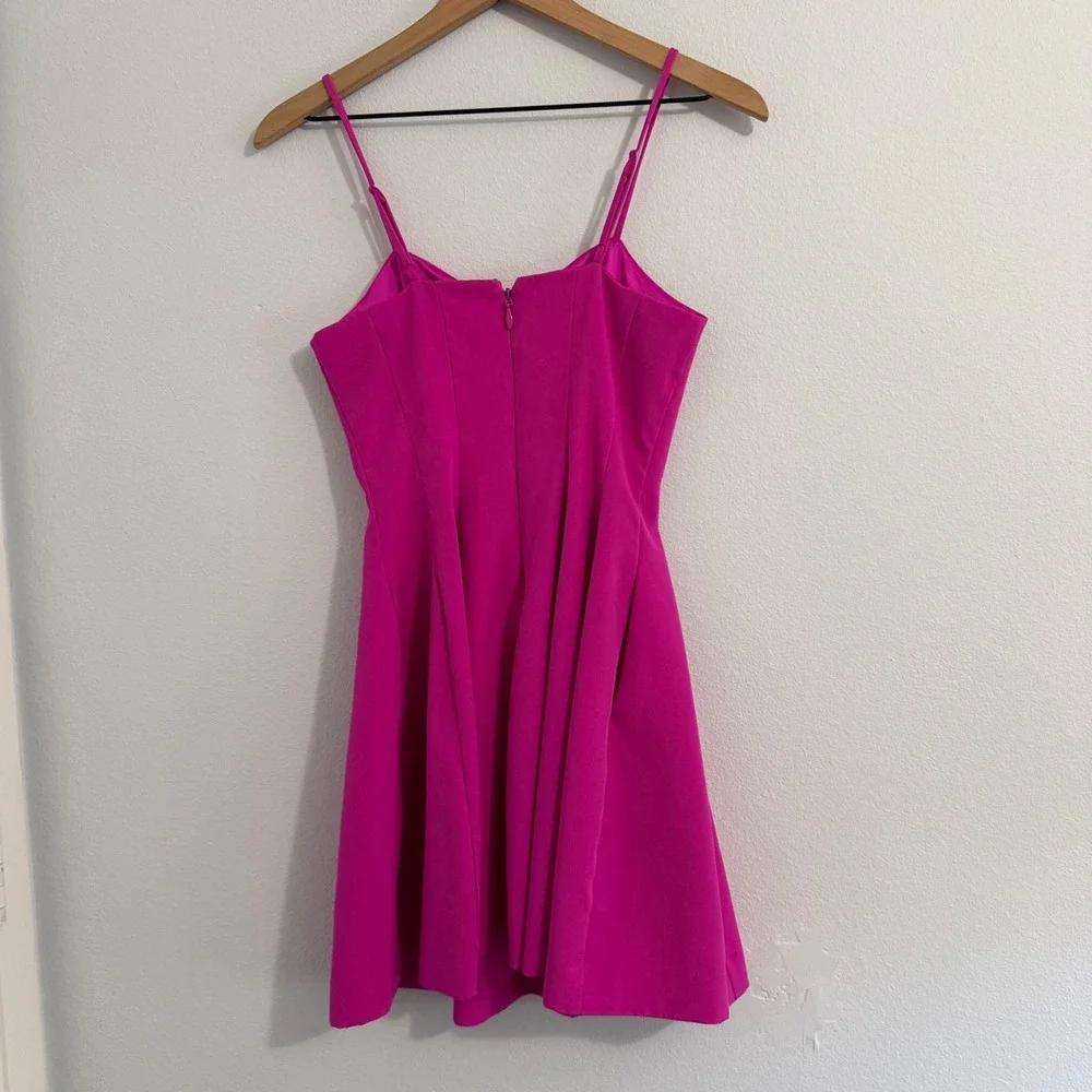 BEBE - Pink Fit & Flare Sundress - Picture 4 of 9